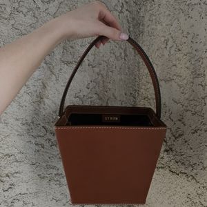 STAUD Edie Leather Bucket Bag